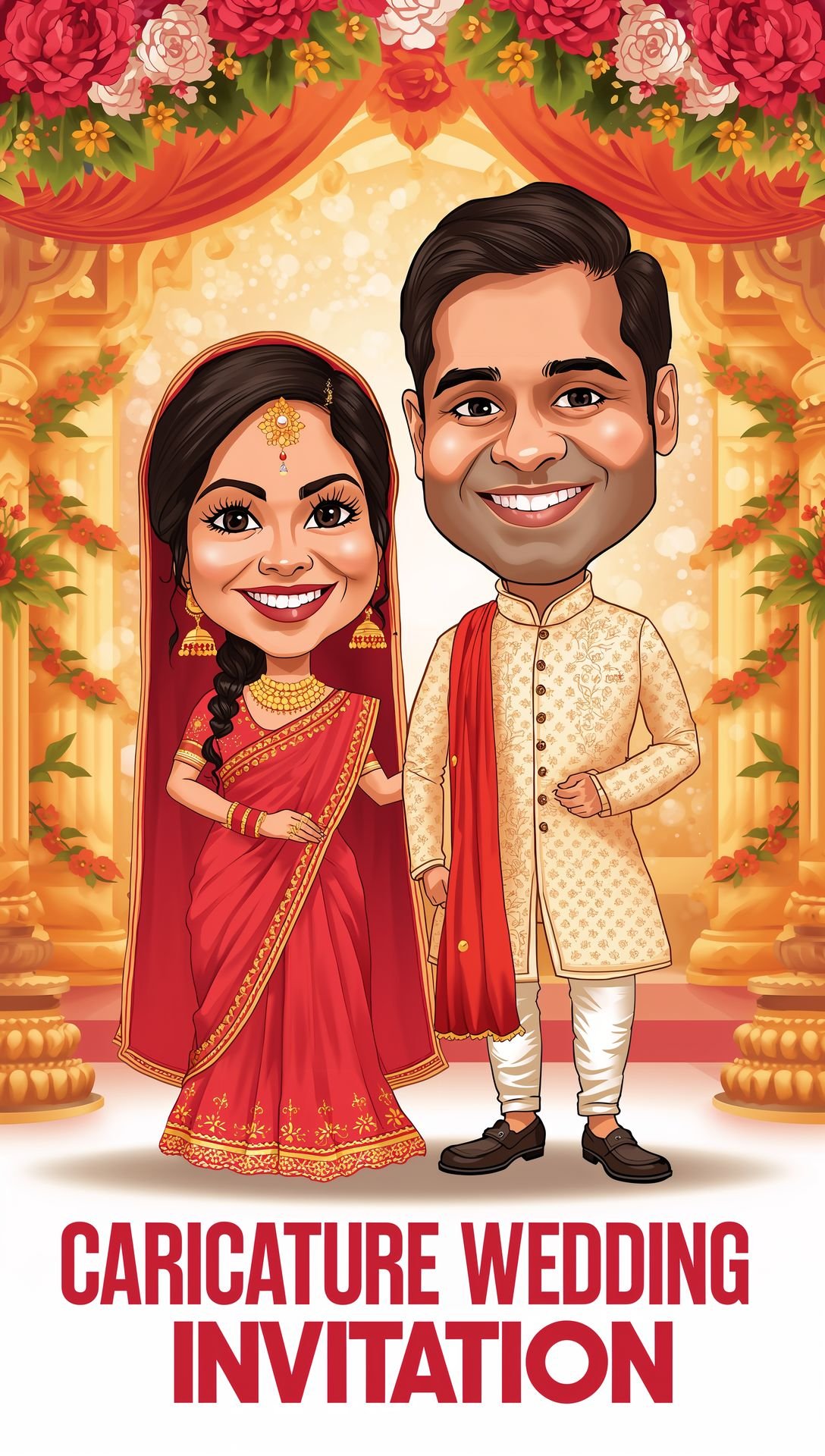 Caricature Wedding Invitations