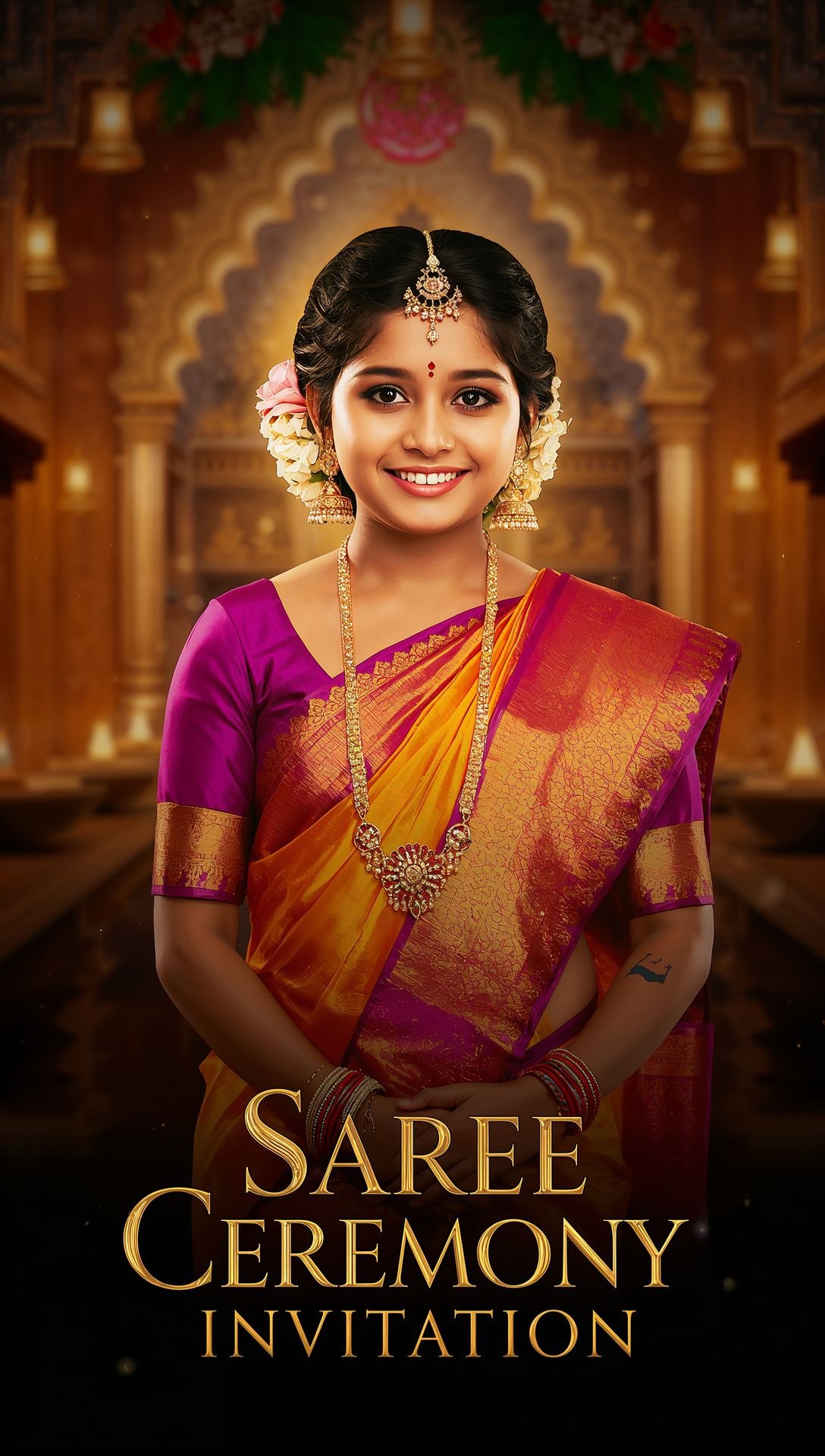Saree Ceremony Invitations