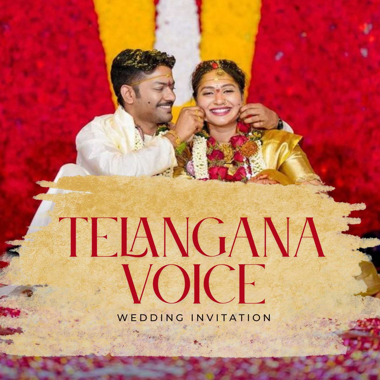 Telangana Voice Wedding Invitation