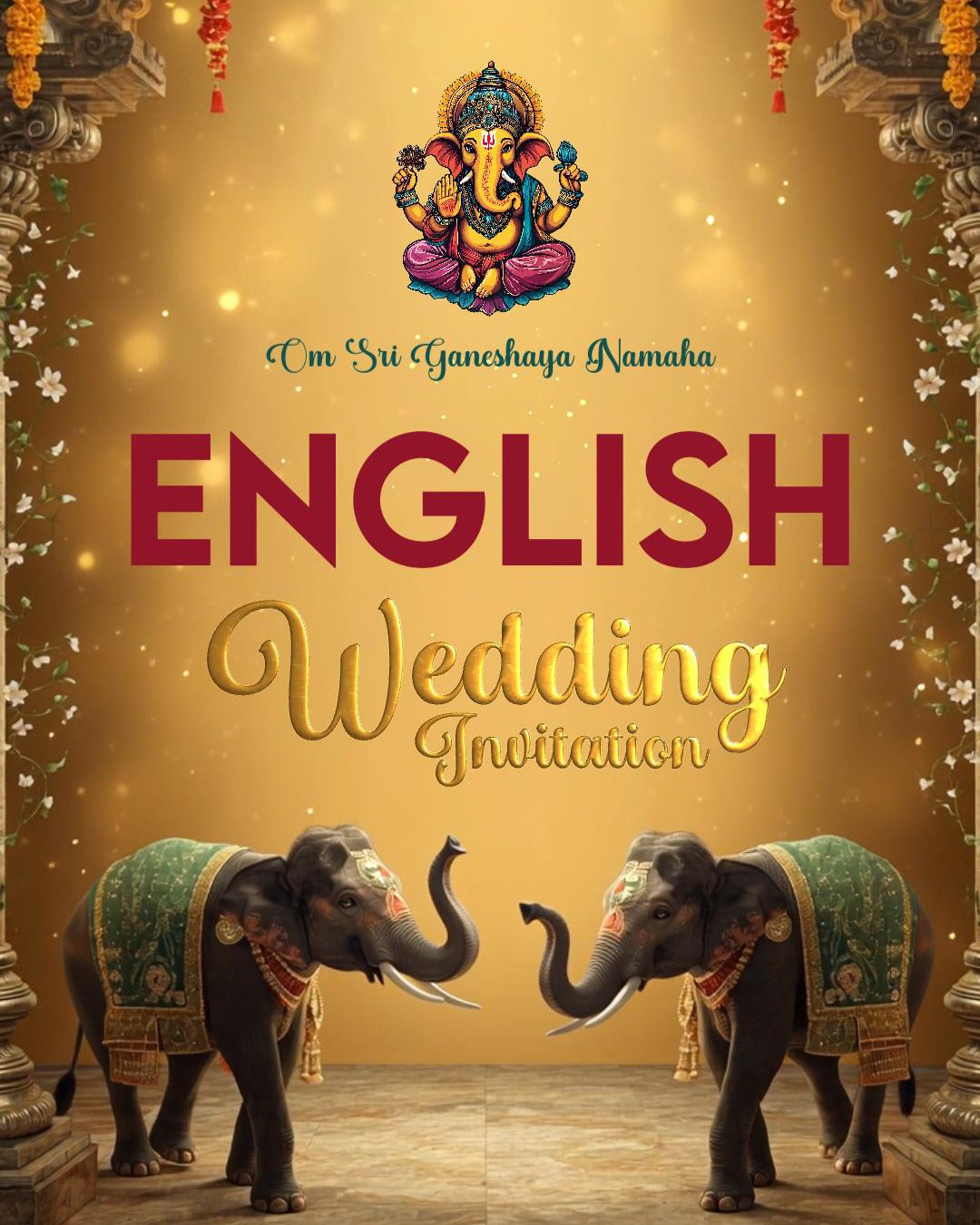 English Wedding Invitation videos
