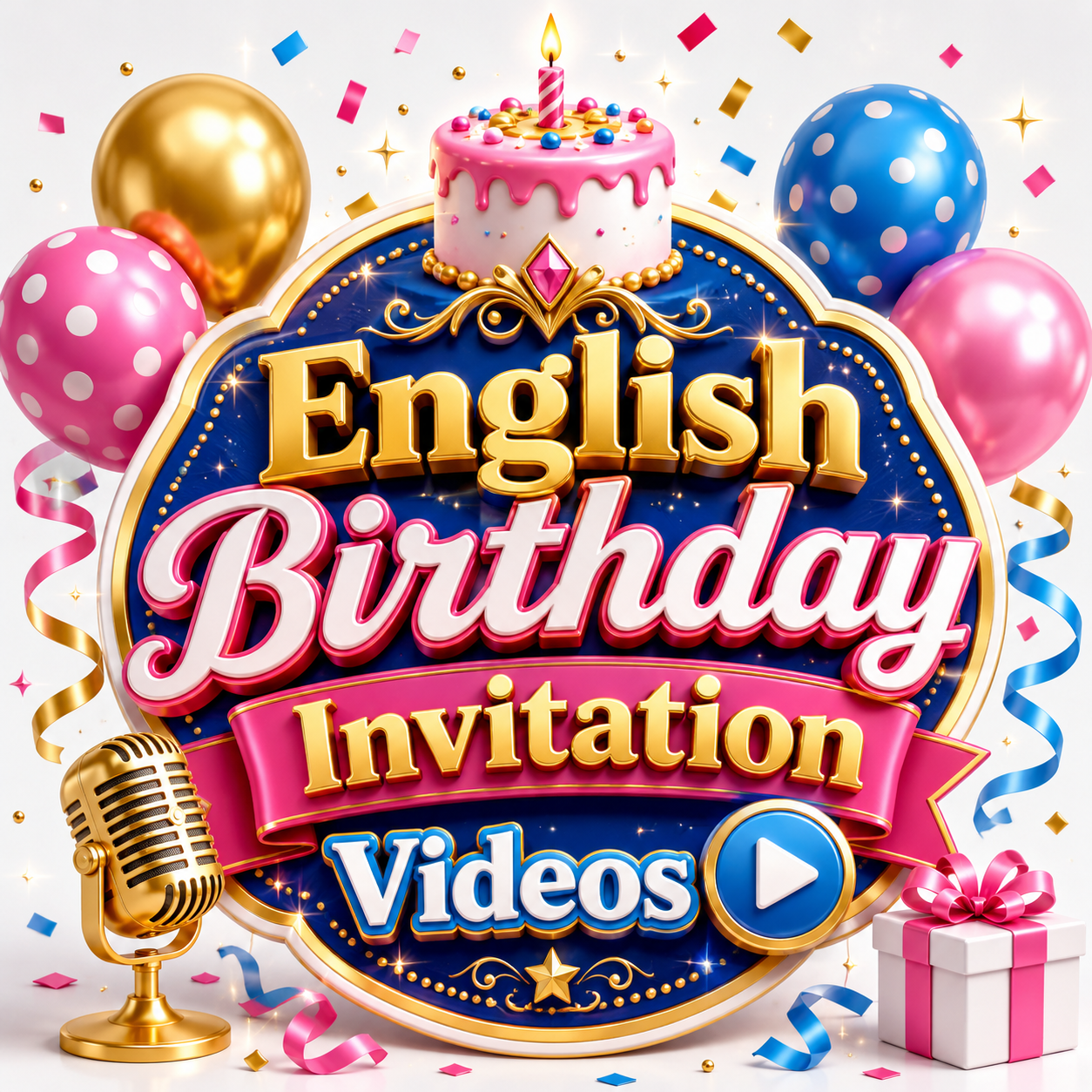 English Birthday Invitation Videos