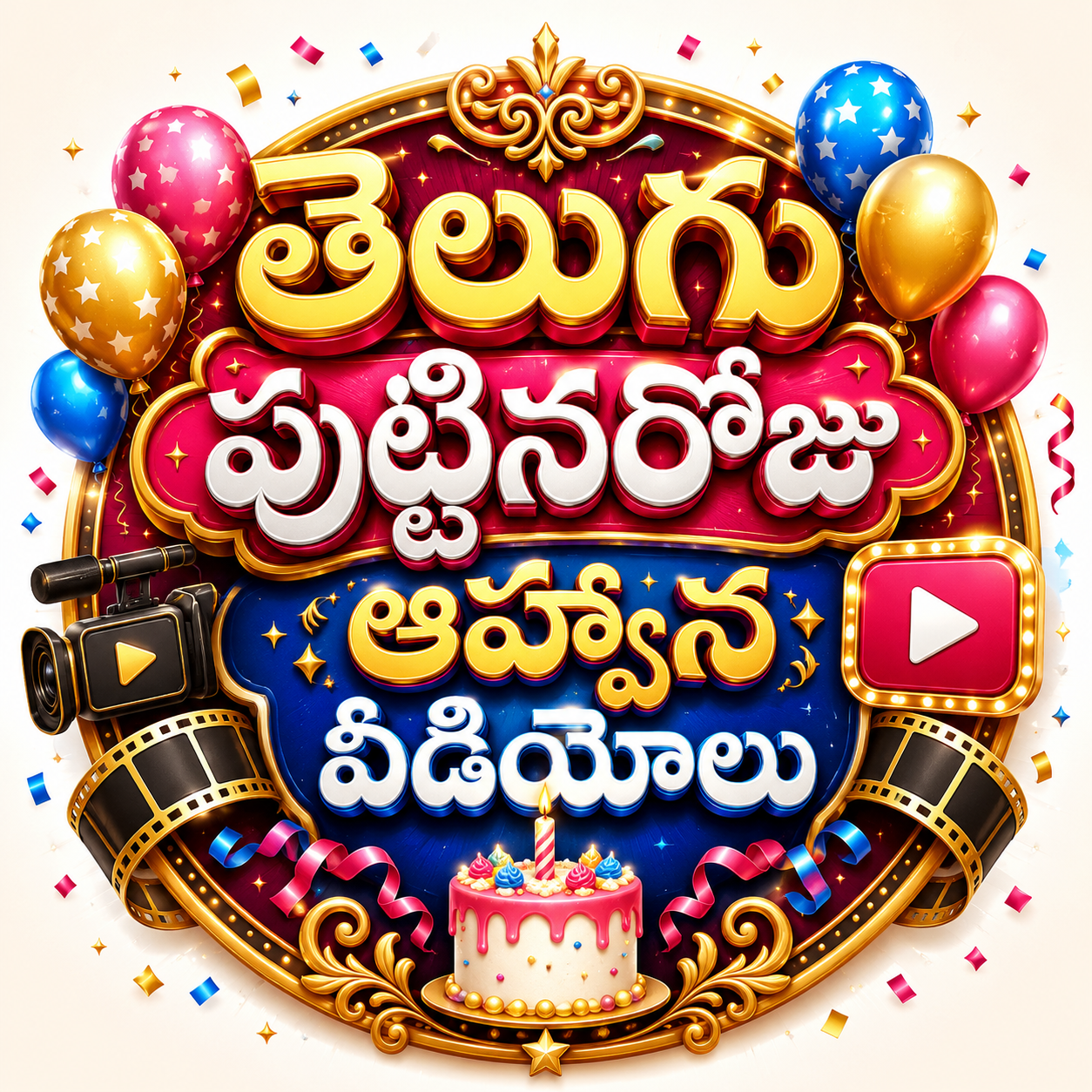Telugu Birthday Invitation Videos