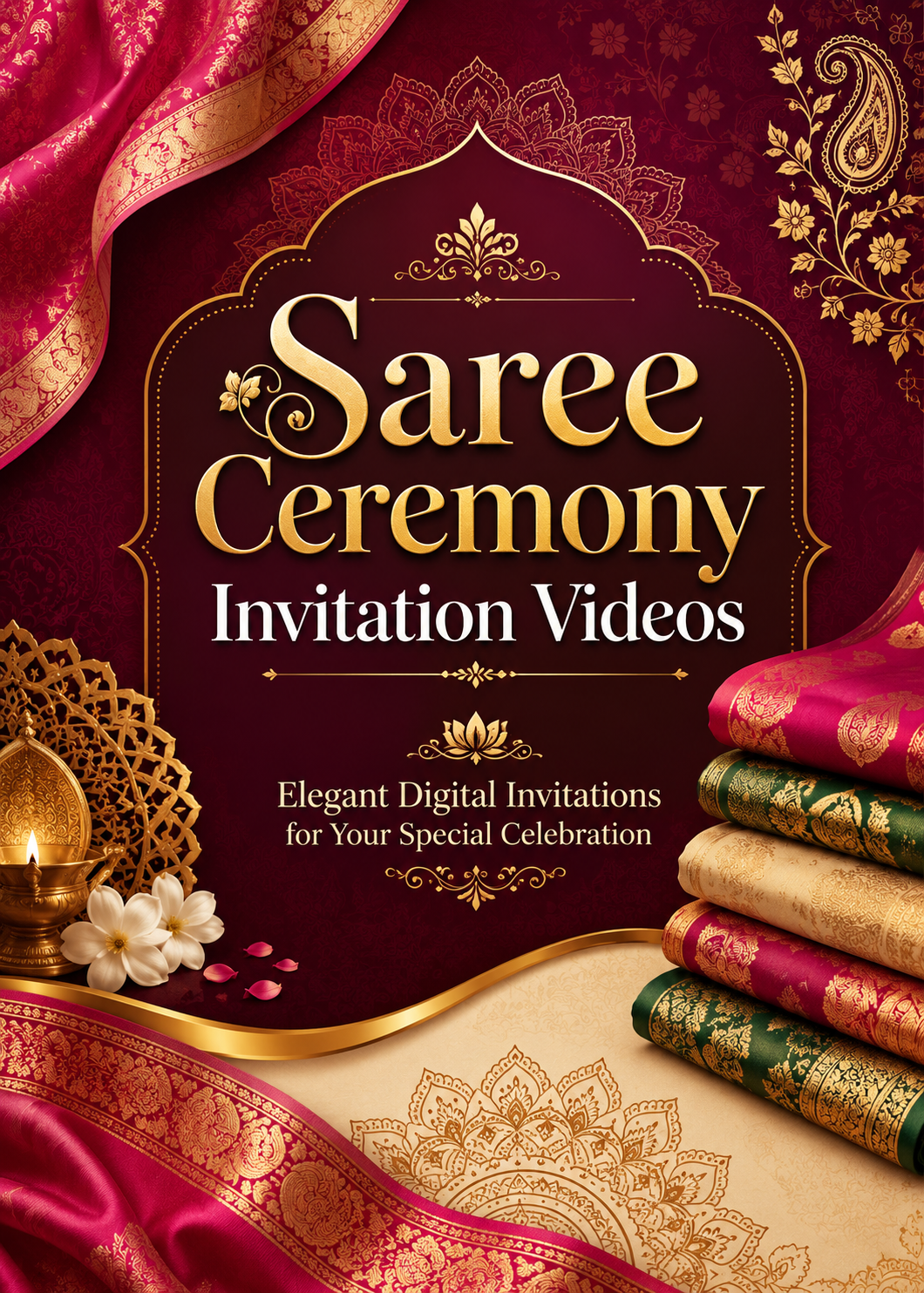 English Saree Ceremony Invitation Videos