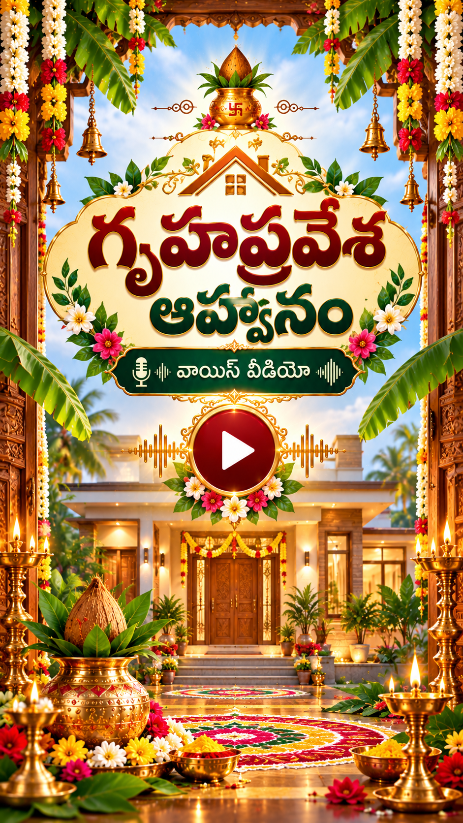 గృహప్రవేశ ఆహ్వానం