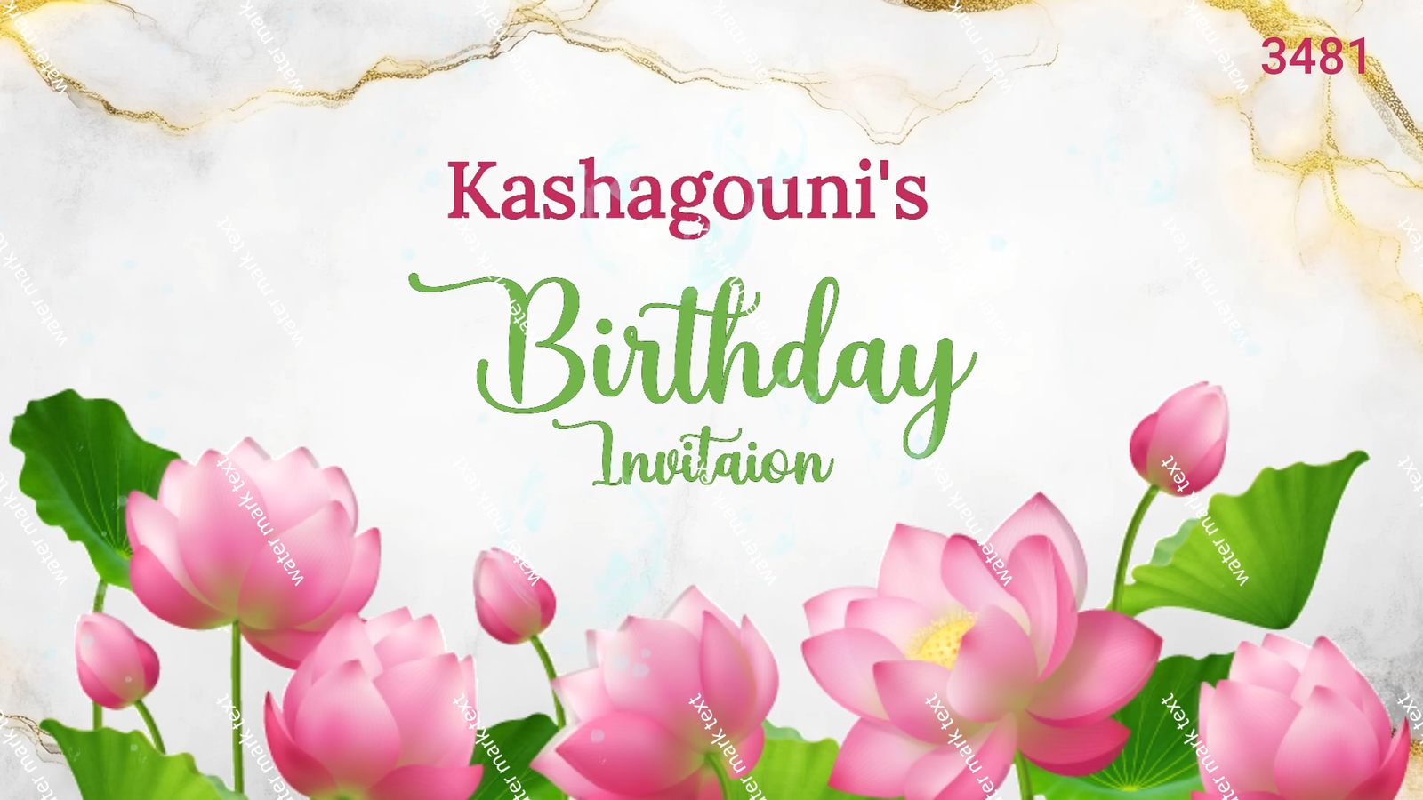 Birthday English 3481