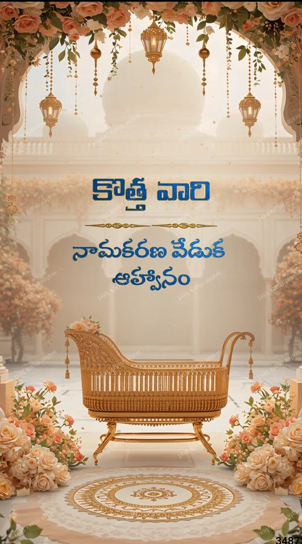 34873 Cradle Cermony Telugu