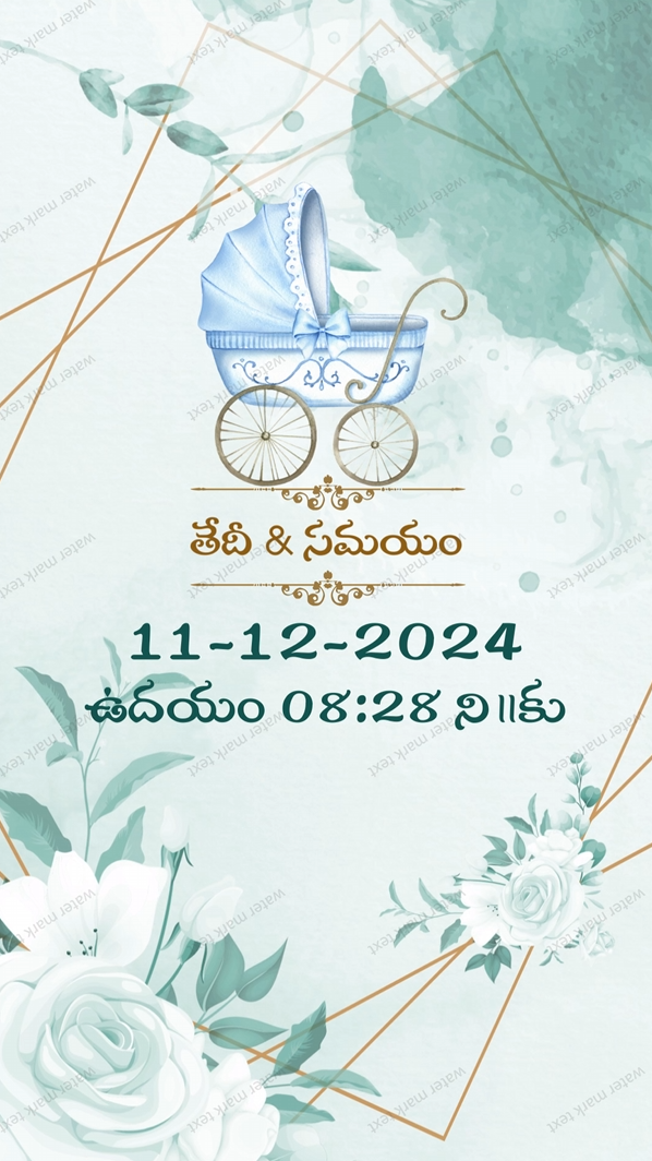 3419 Cradle Cermony Telugu