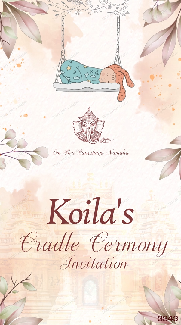 3343 Cradle Cermony English