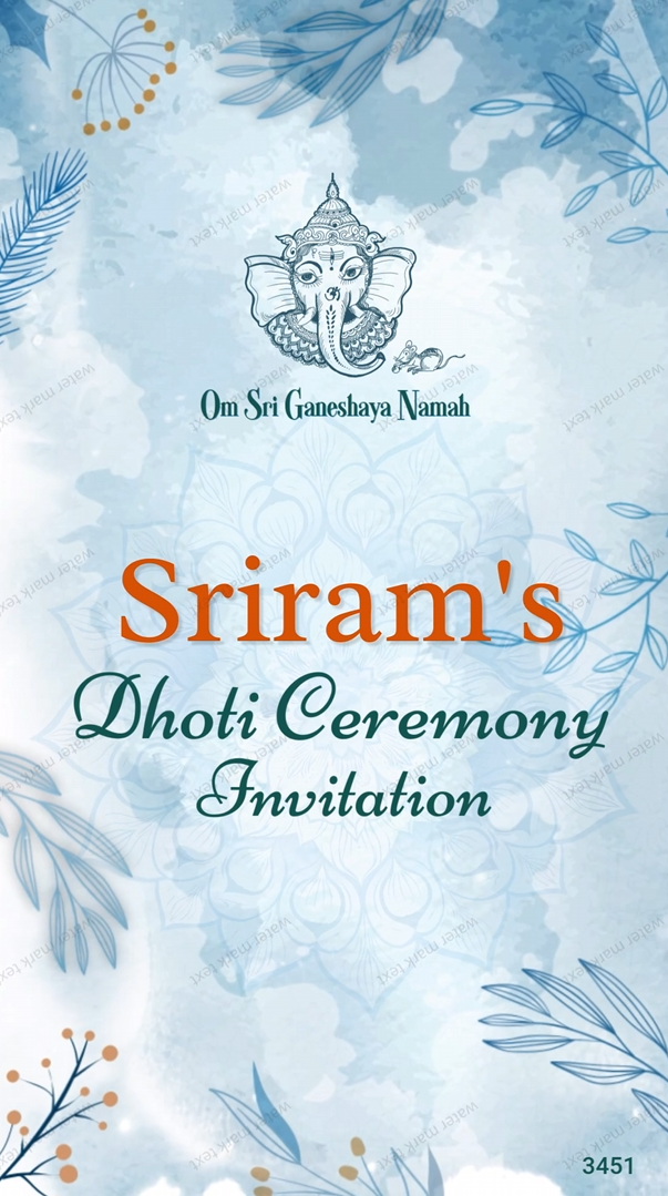 3451 English Dhoti Vertical