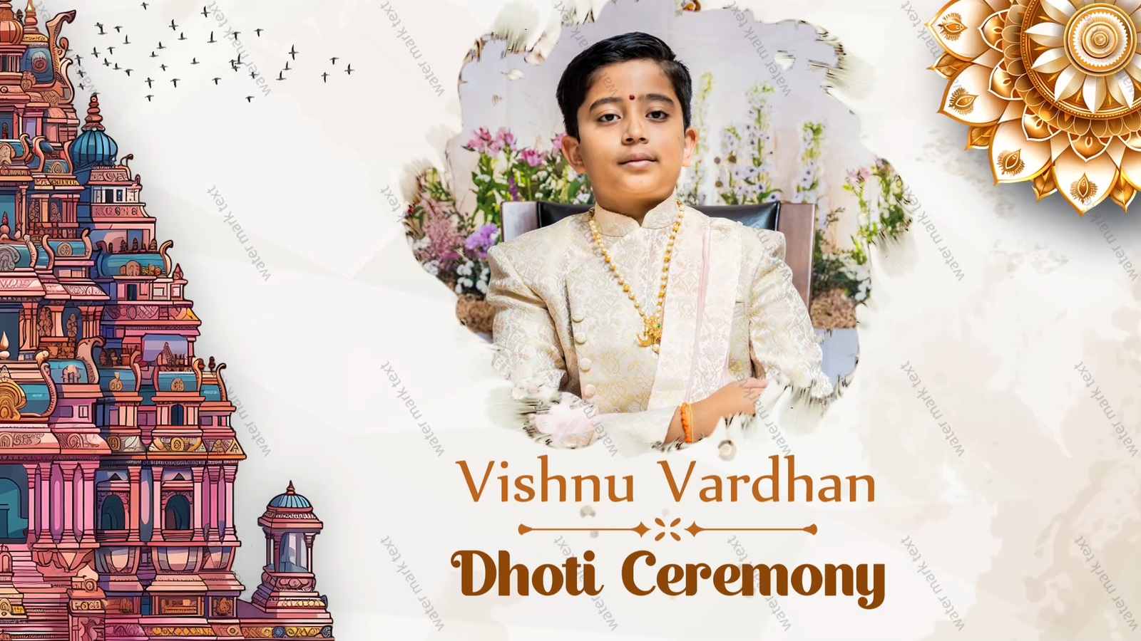 3430 Dhoti Ceremony English Horizontal