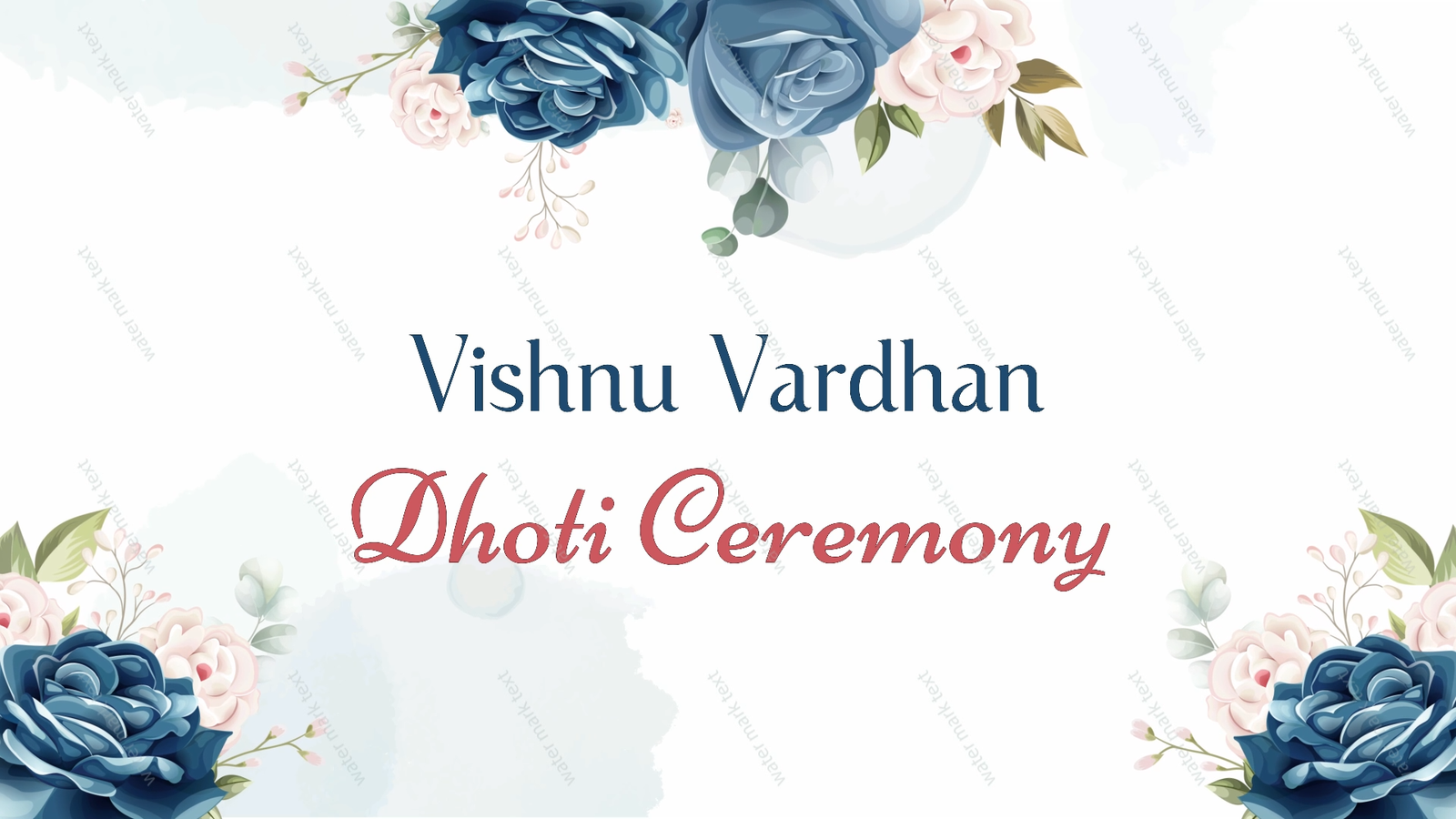 3438 Dhoti Ceremony English Horizontal