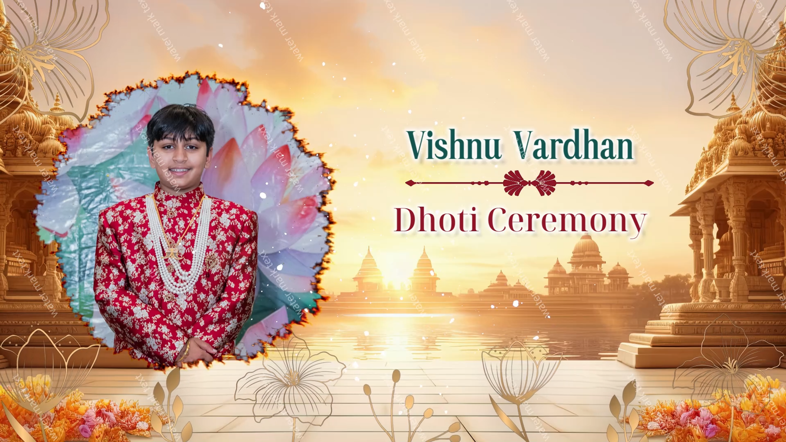 3495 Dhoti Ceremony English Horizontal