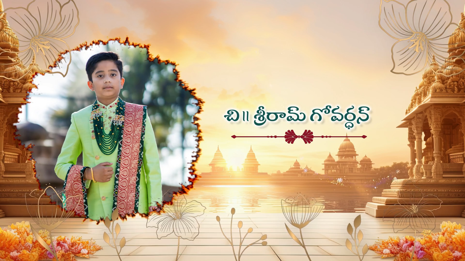 3495 Dhoti Ceremony Telugu