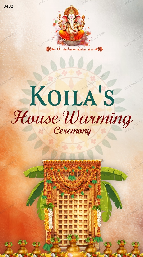 3482 House Warming VERTICAL ENGLISH