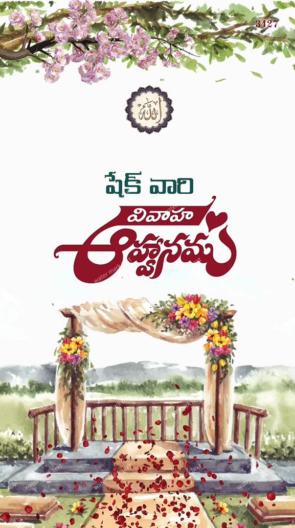 3427 MUSLIM WEDDING TELUGU
