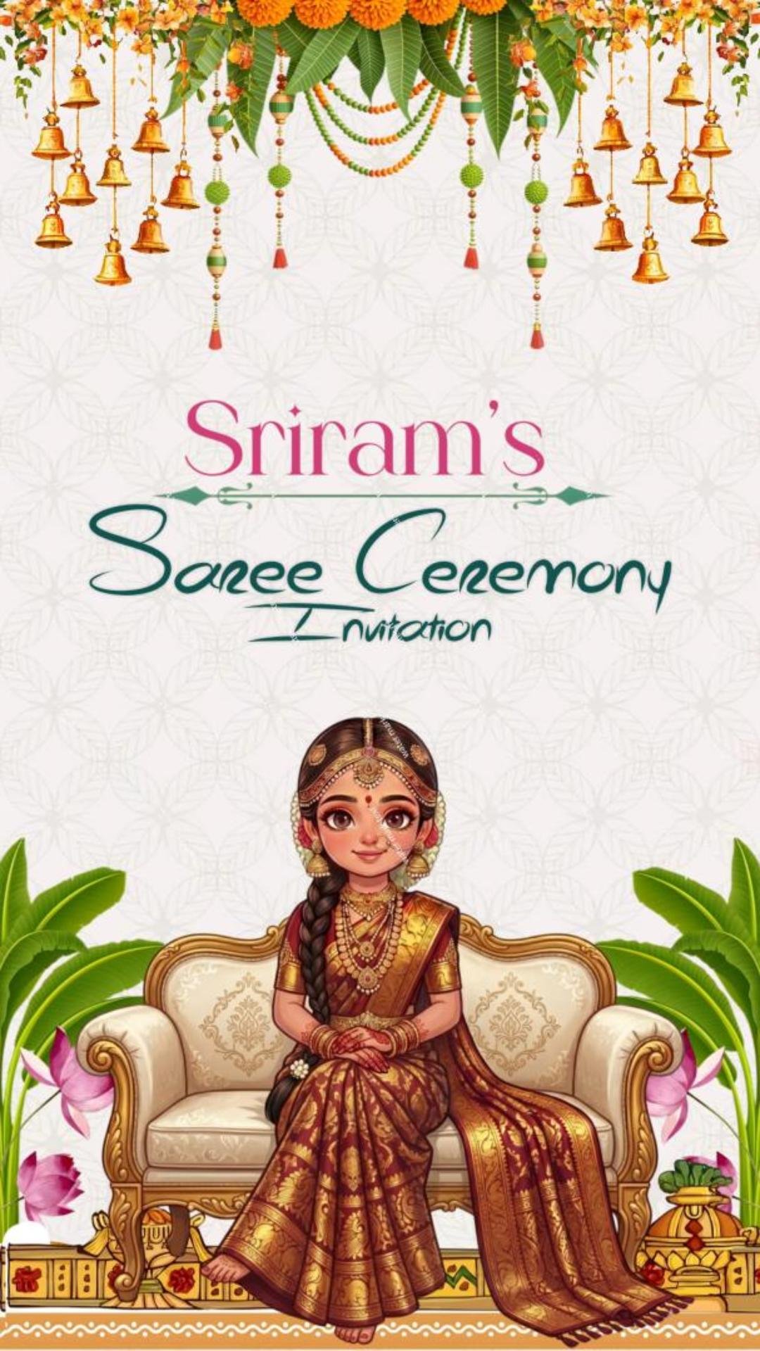 Saree Ceremony Invitation 34889