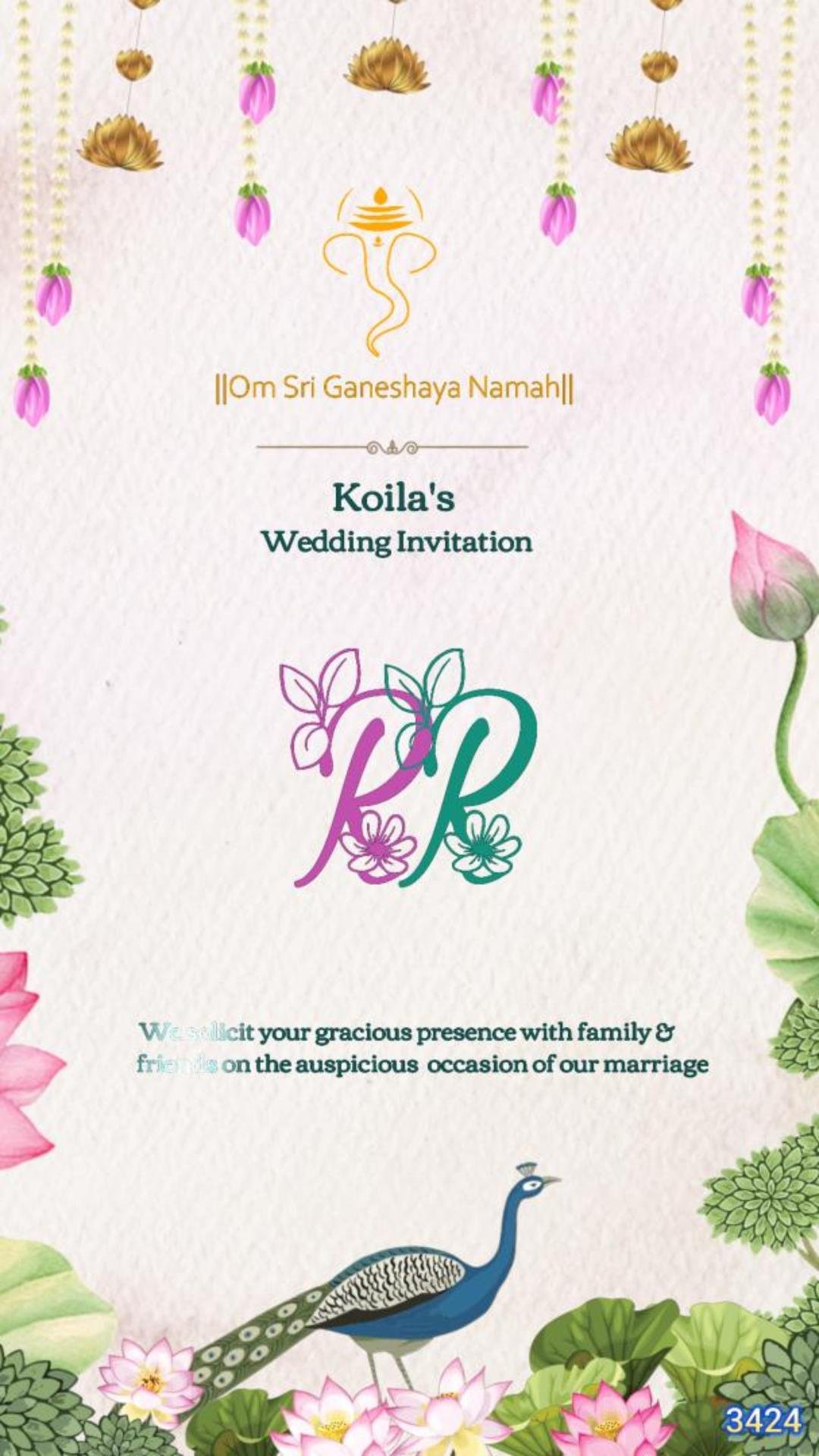 Customized Caricature Wedding Invitation by MMI Invites 3424