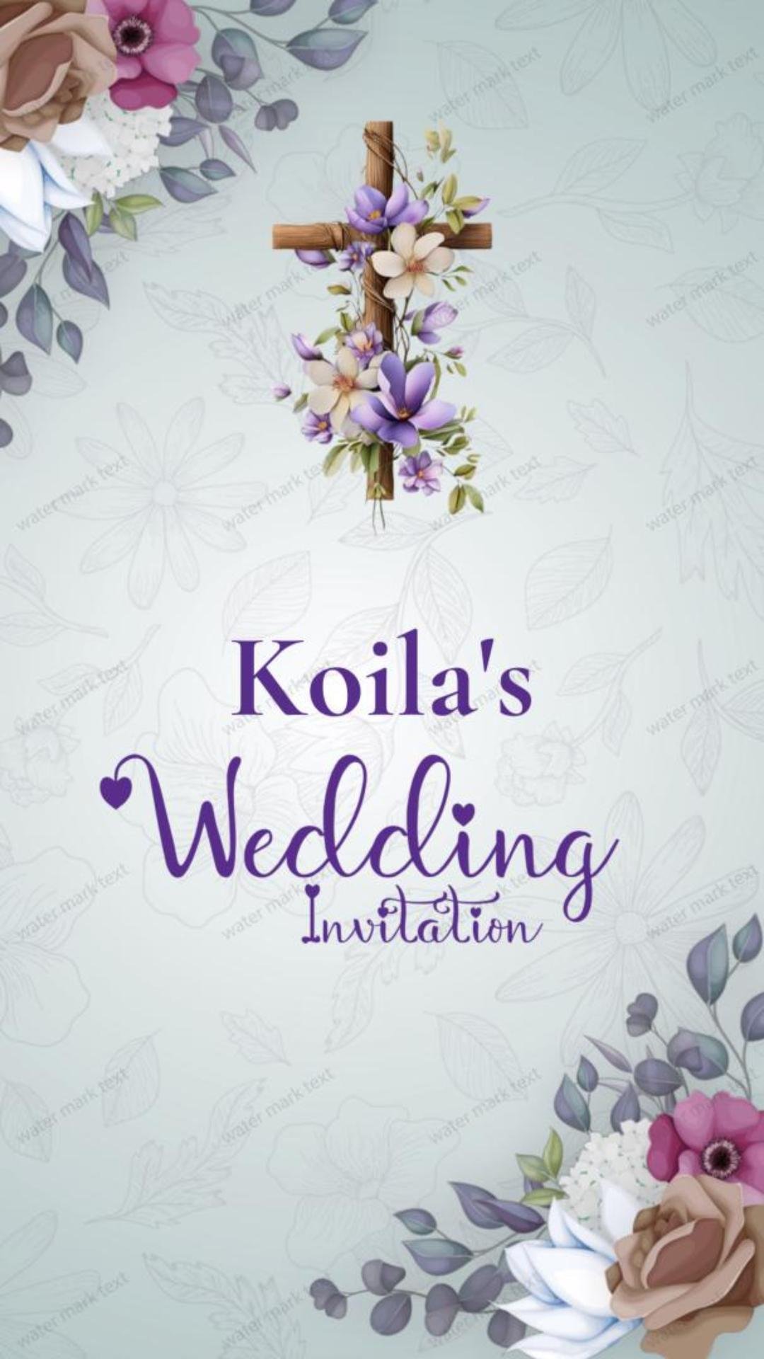 3411 Christian Wedding Invitation Video | Customized by MMI Invites
