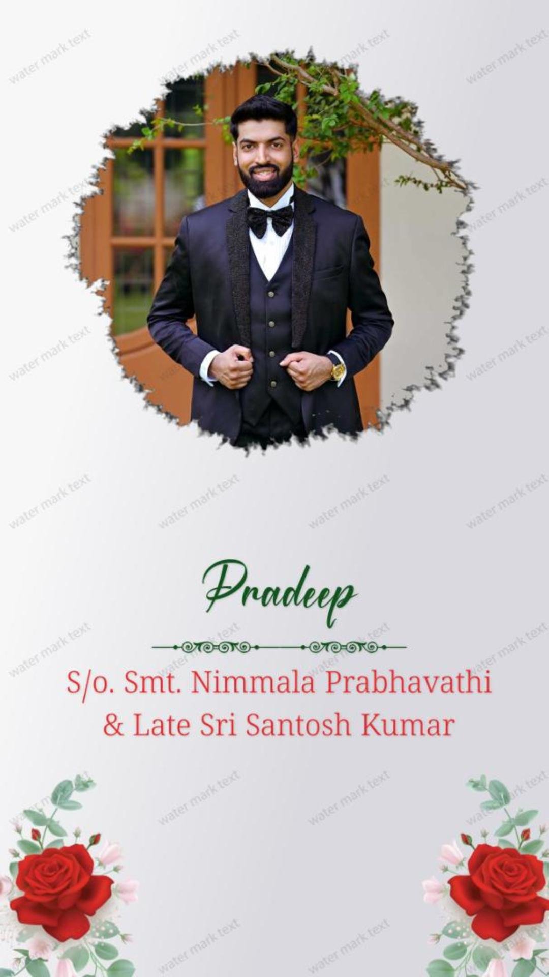 3302  Christian Wedding Invitation | | MMI Invites Vertical