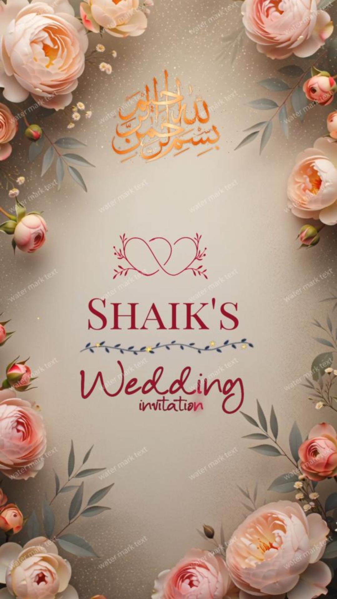 34876 Muslim Wedding Invitation Video | By MMI Invites