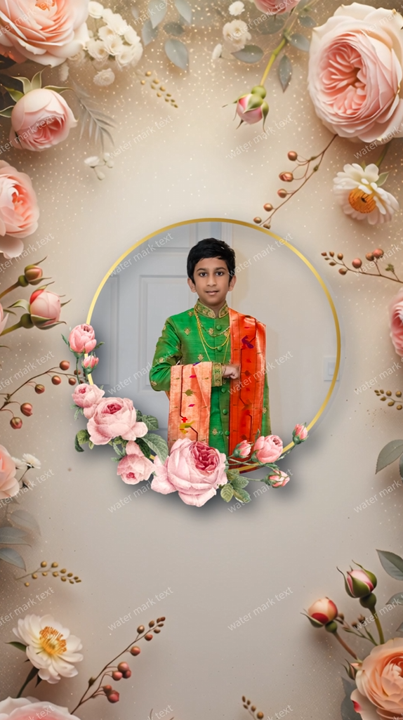 34876 Telugu Dhoti Ceremony Invitation Video By  MMI Invites