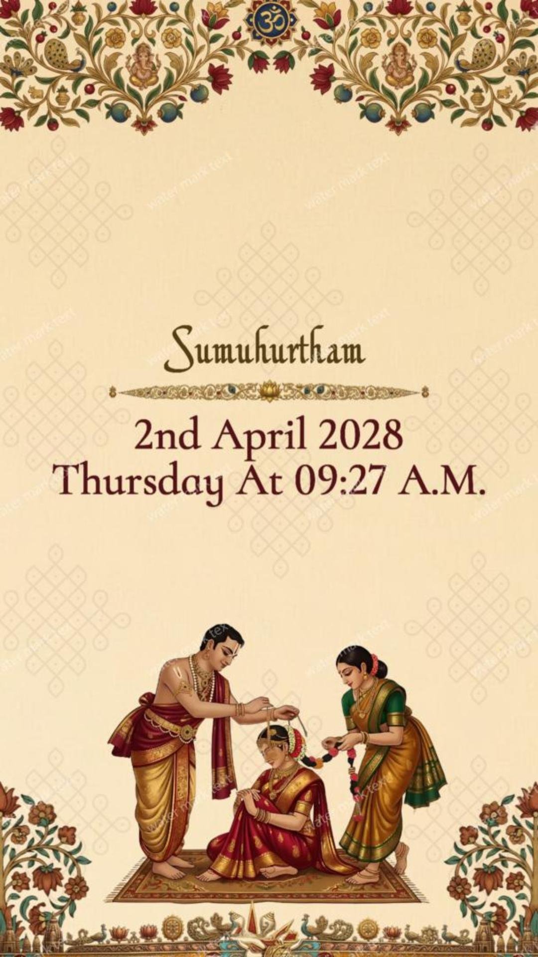 34892 Wedding Invitation | English Wedding Invite | MMI Invites