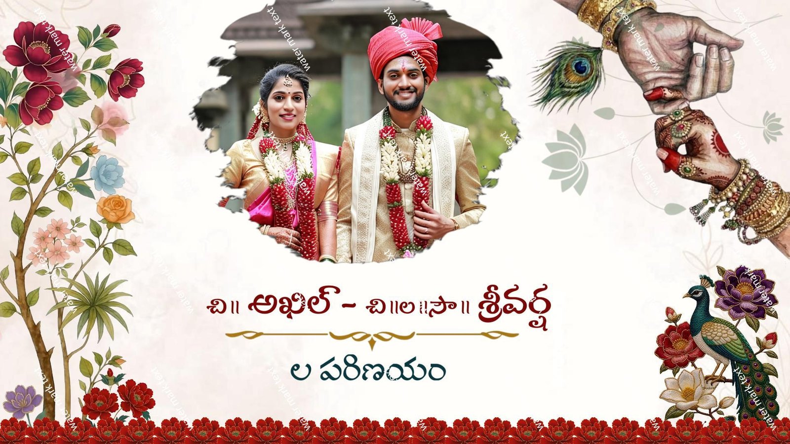 35879  Godavari Slang Wedding Invitation | MMI Invites