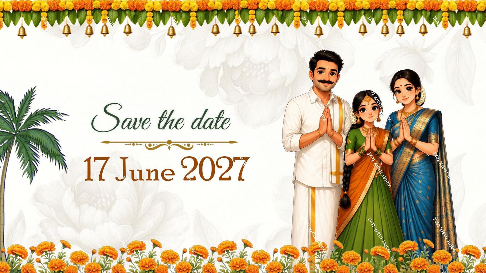34890 Saree Ceremony Invitation Video |MMI Invites