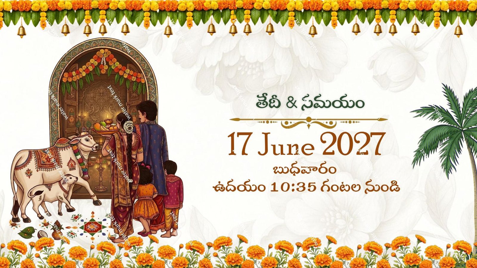 34890 Gruhapravesam Invitation | MMI Invites