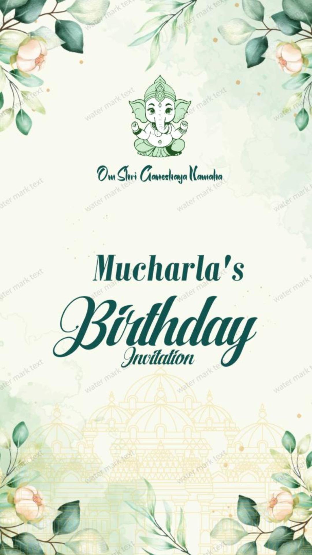 3372 Birthday Invitation Video |MMI Invites