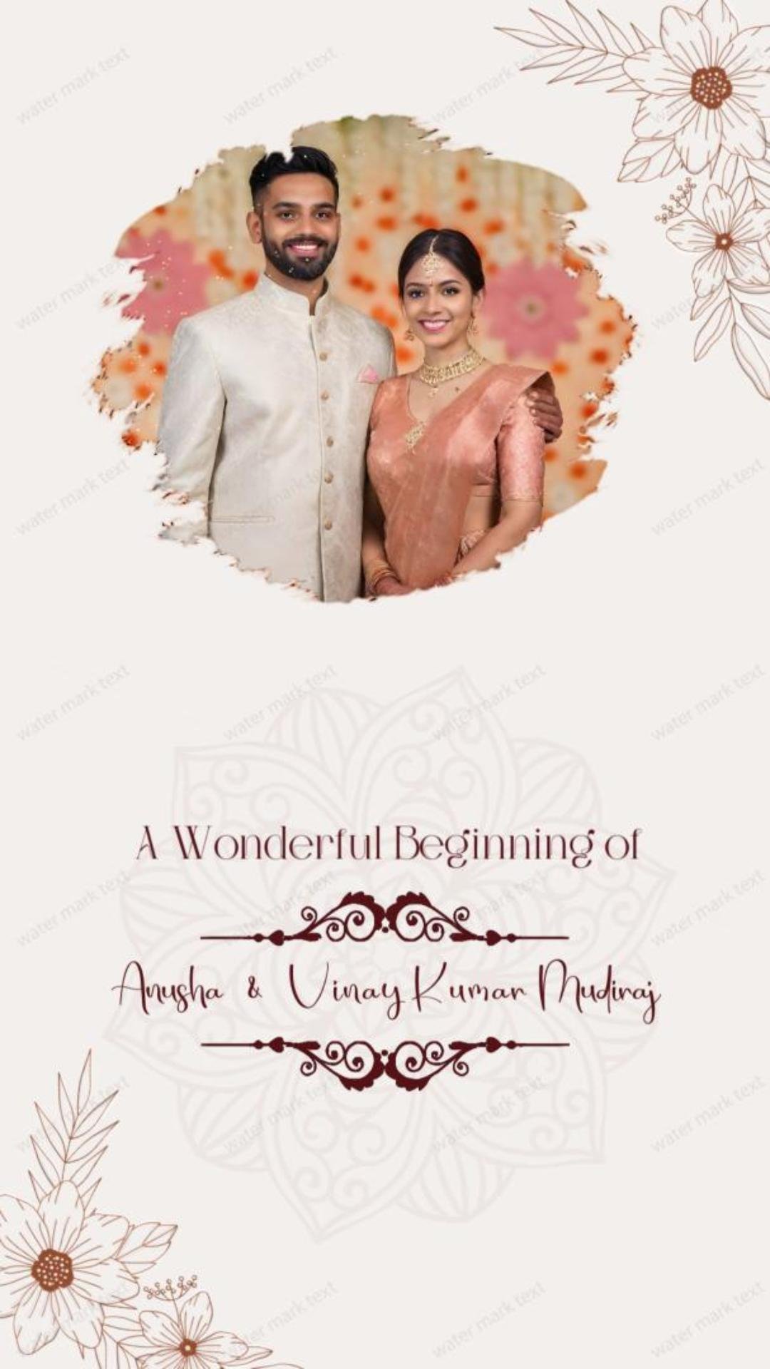 3486 English Wedding Video Invitation |MMI Invites
