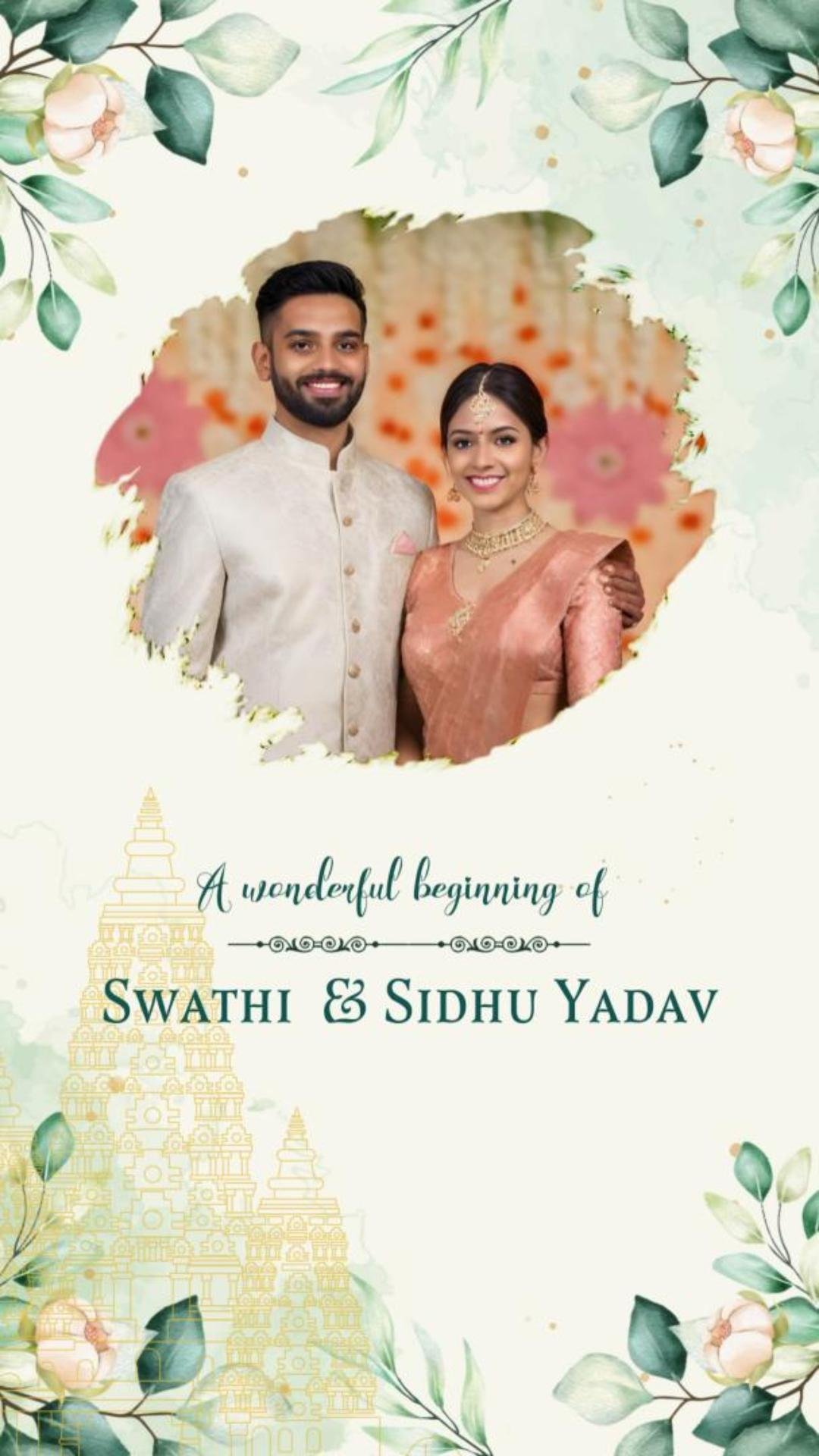 3372 English Wedding Video Invitation |  MMI Invites