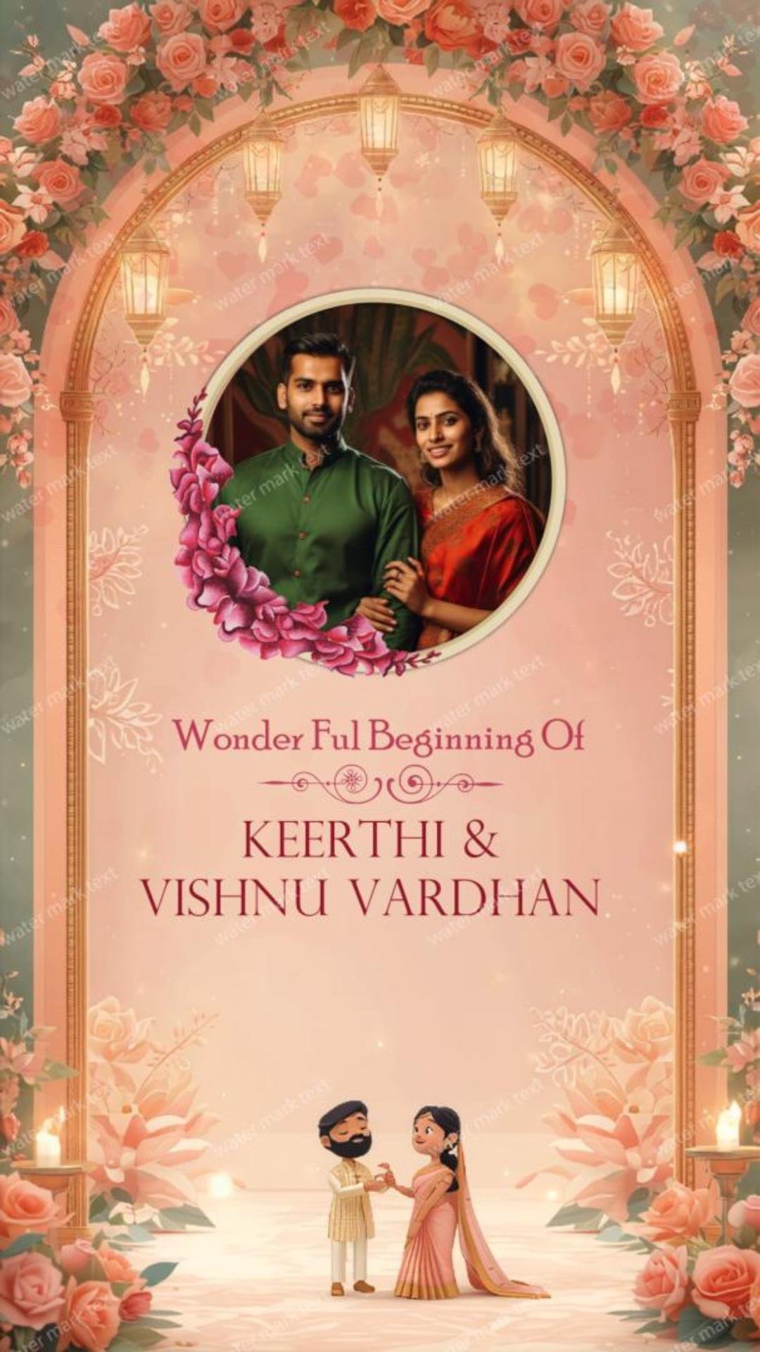 34857 Traditional Ring Ceremony Invitation Video | Engagement Invitation | MMI Invites