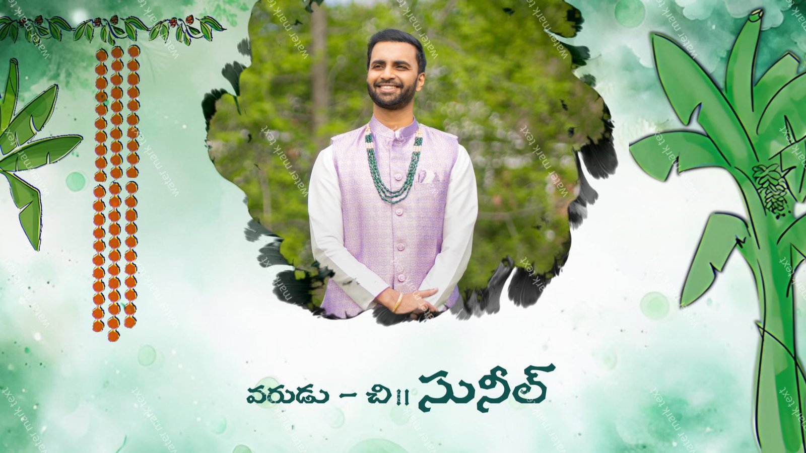 3448 HORIZANTAL  Coastal Andhra Slang Voice Over Telugu Wedding Invitation  | MMI Invites