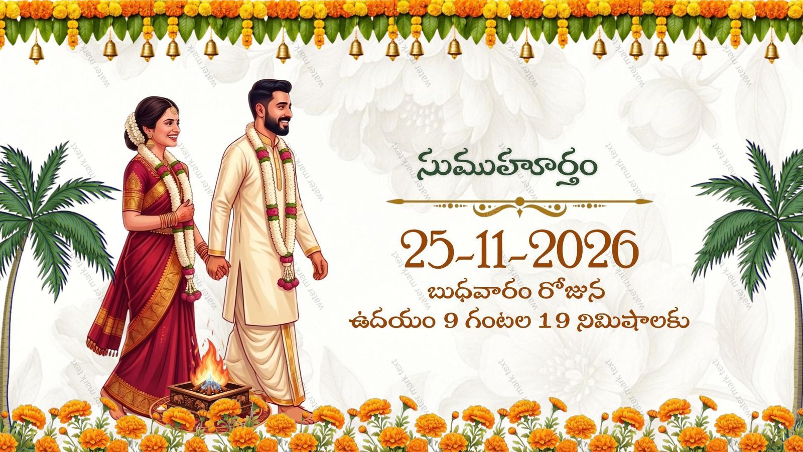 34890 Coastal Andhra &amp; Godavari Style Wedding Invitation Video
