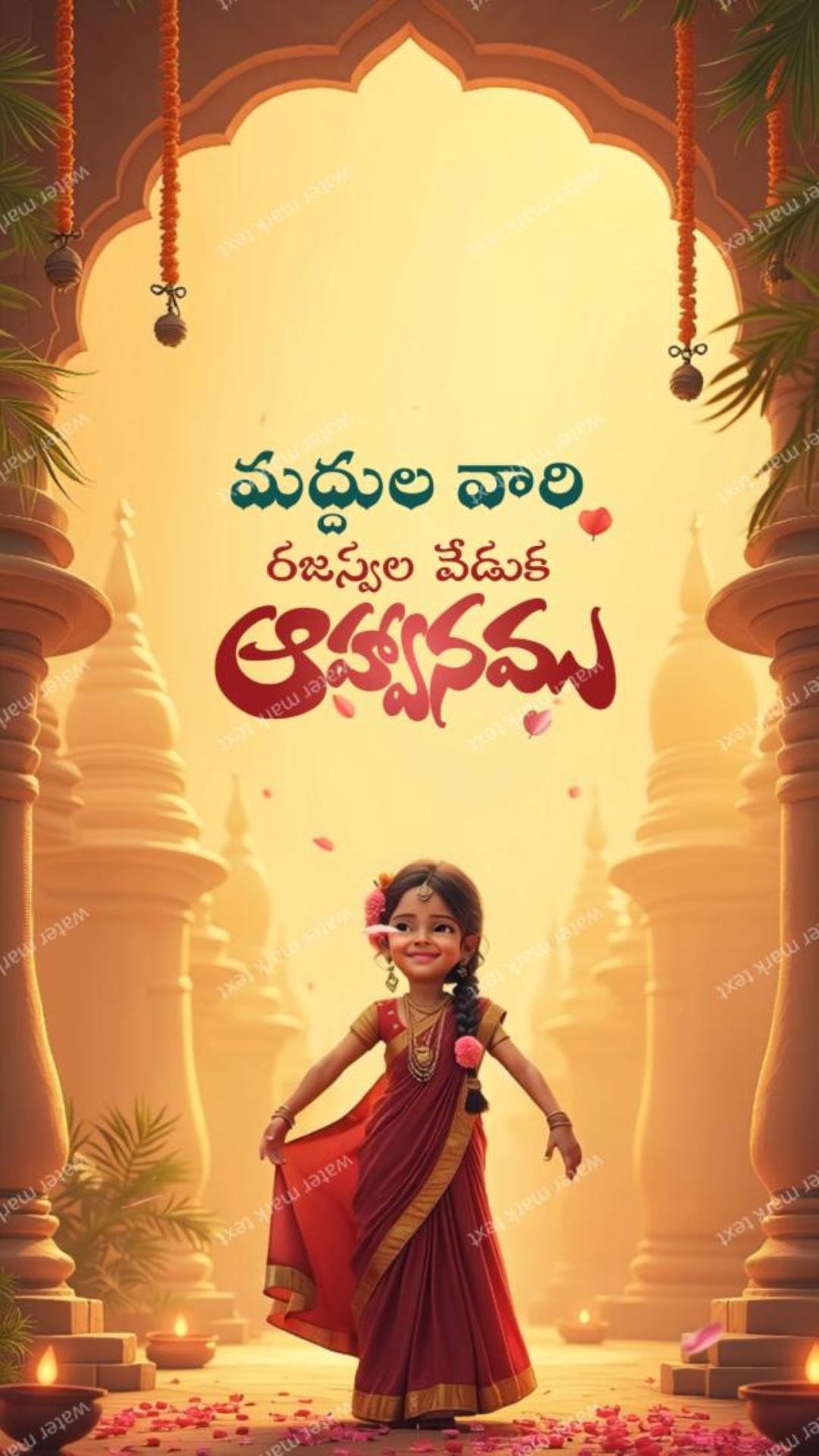 34862 అచ్చమైన గోదావరి యాసలో ఓణీల వేడుక ఆహ్వానం | MMI Invites