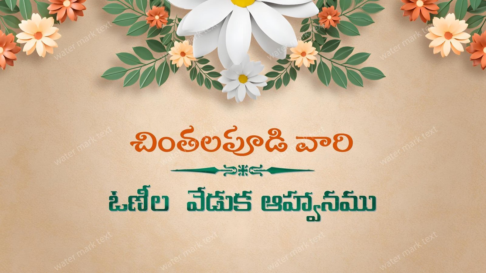 3485 Traditional Saree Ceremony Invitation in Godavari Andhra Slang | MMI Invites