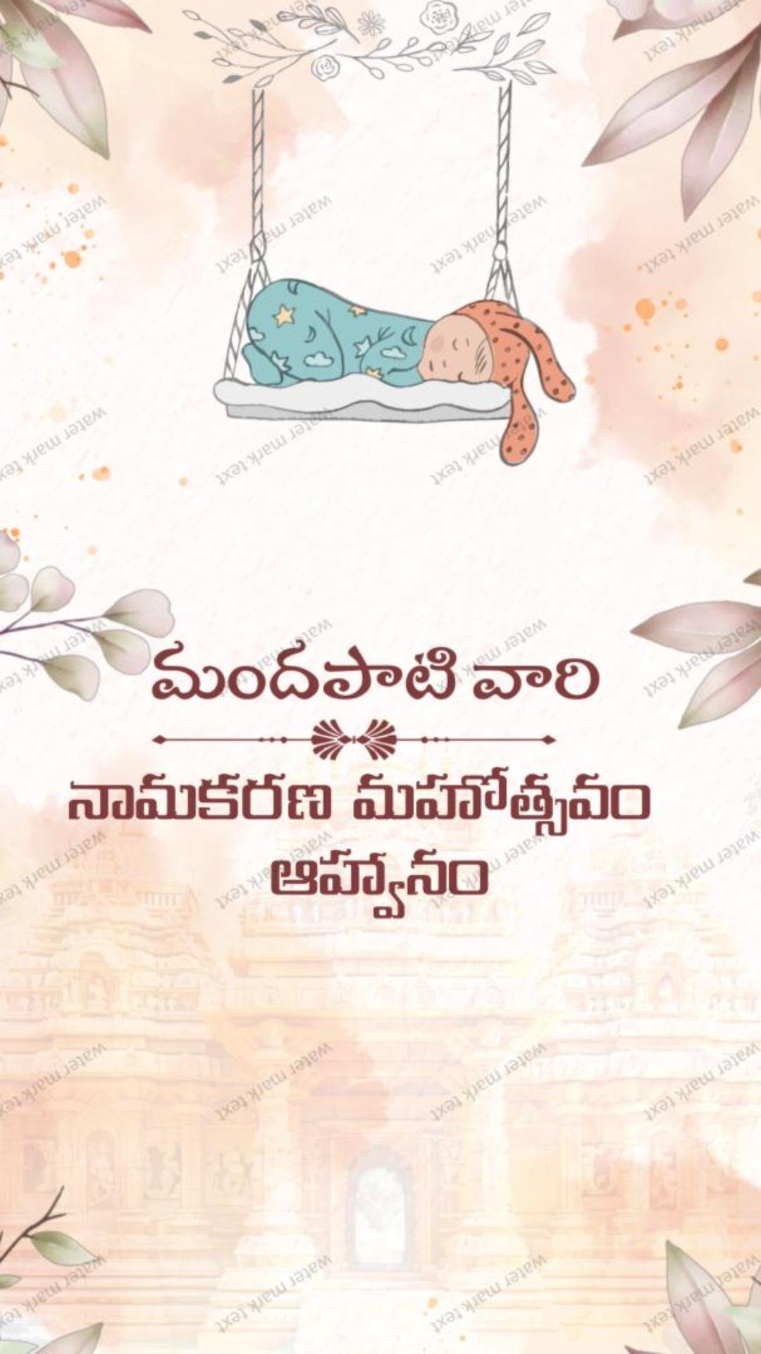 3343 Traditional Andhra Baby Naming Ceremony Video 2026
