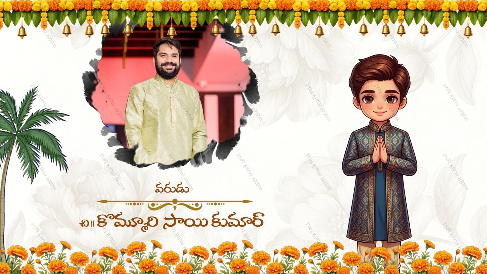 34890 Traditional Ring Ceremony Invitation in Godavari Andhra Slang | MMI Invites