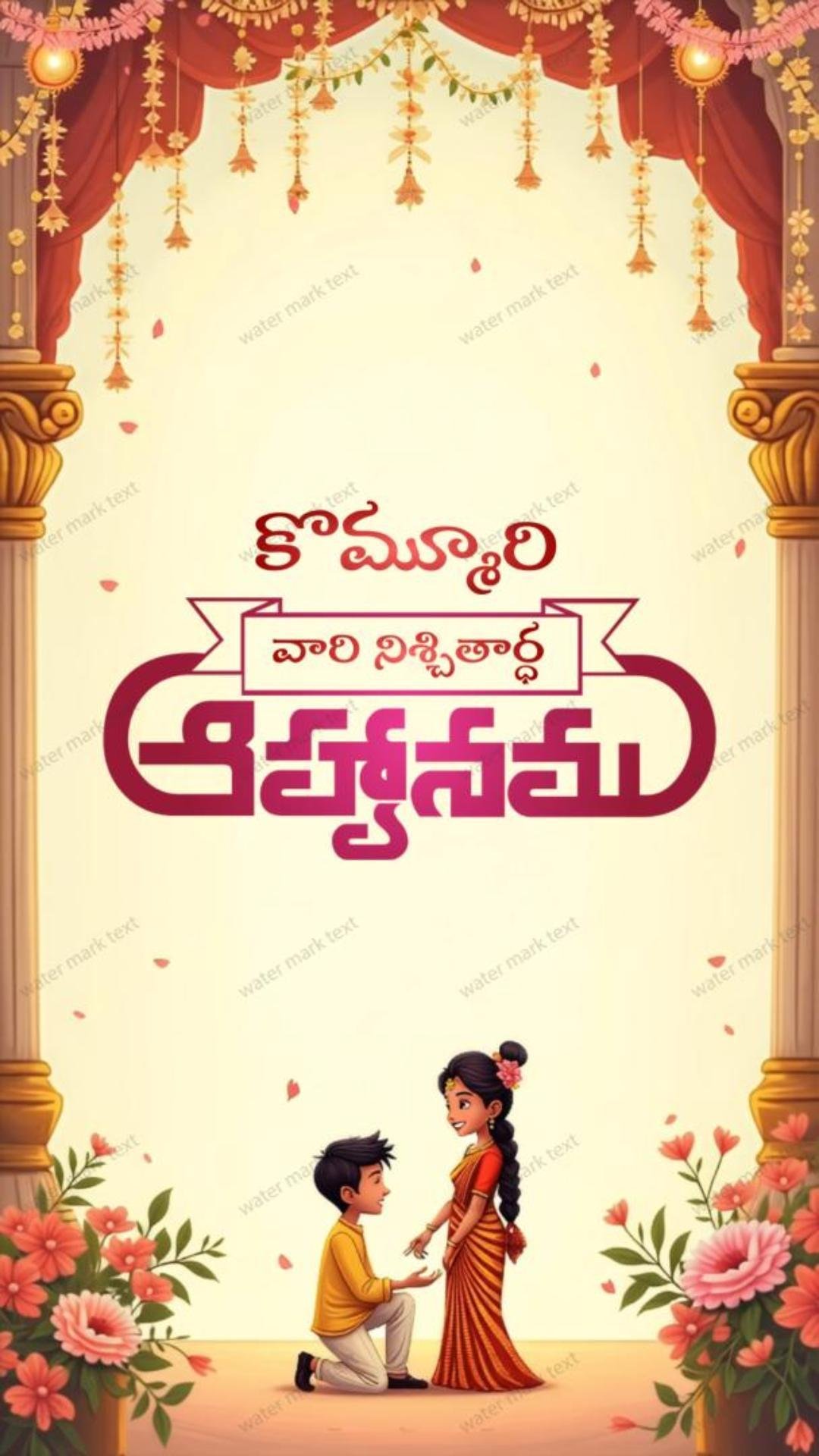 34856  Creative Engagement Invitation Video | MMI Invites Telugu Yasa